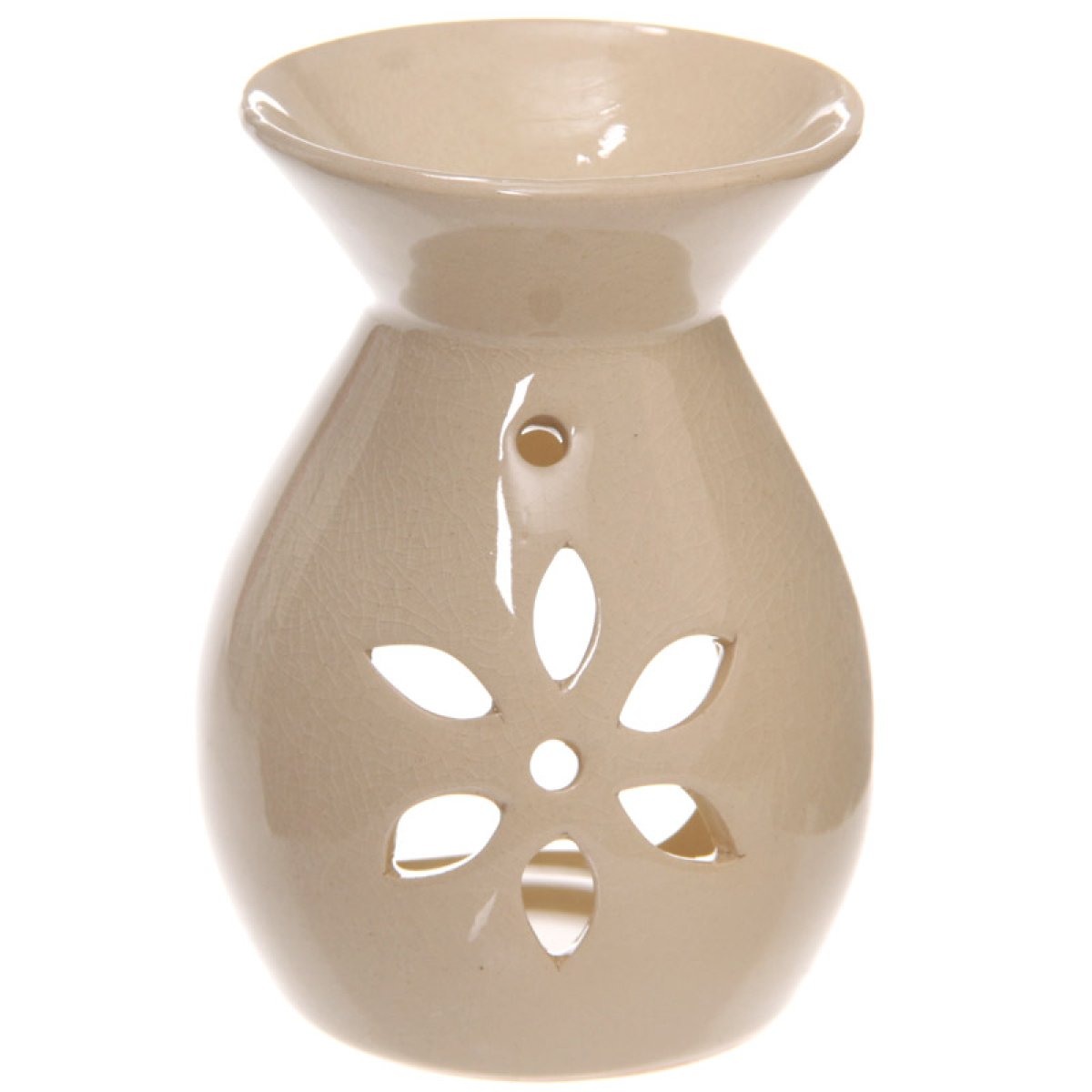 Cream Flower Wax Melt Burner