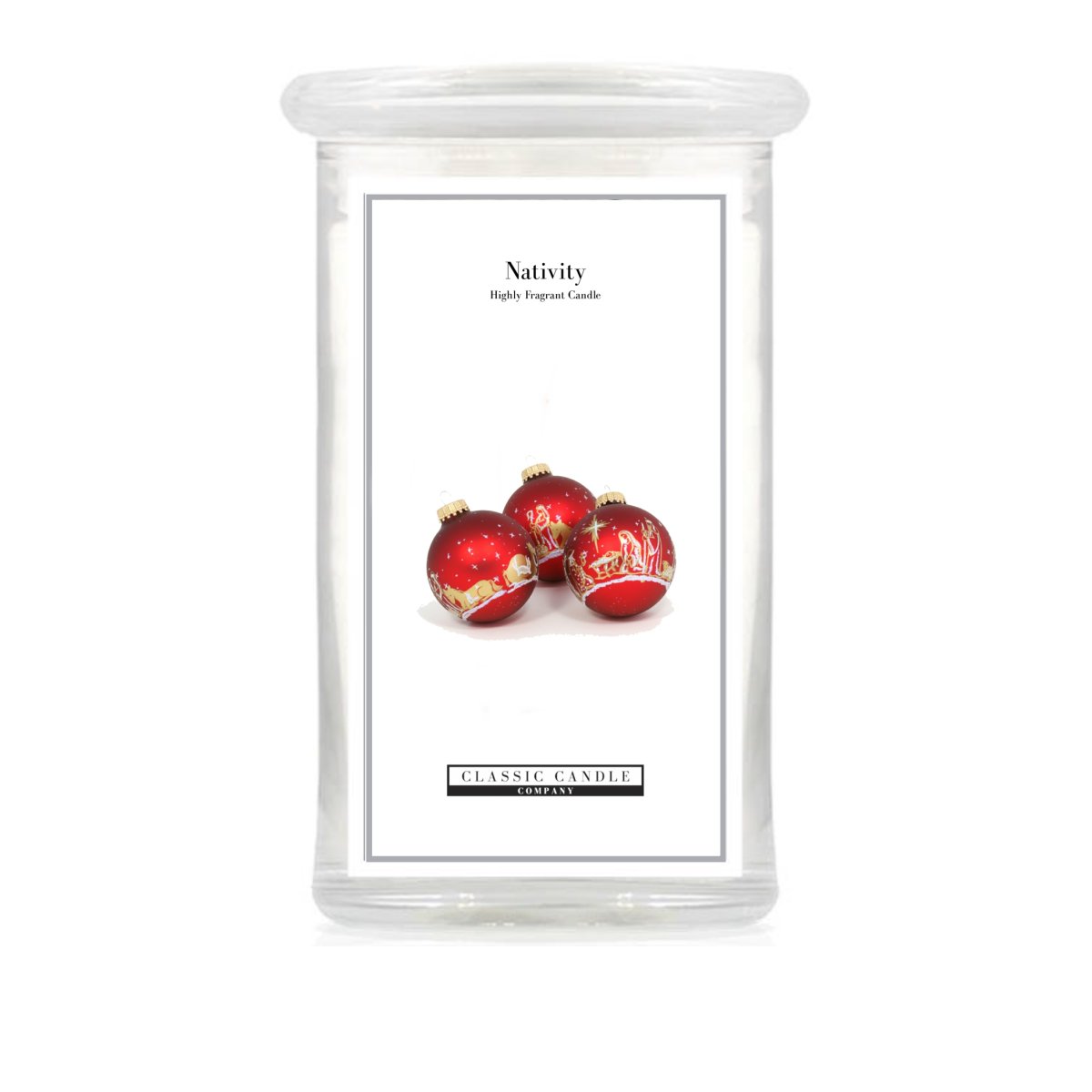 Nativity 2 Wick Large Jar