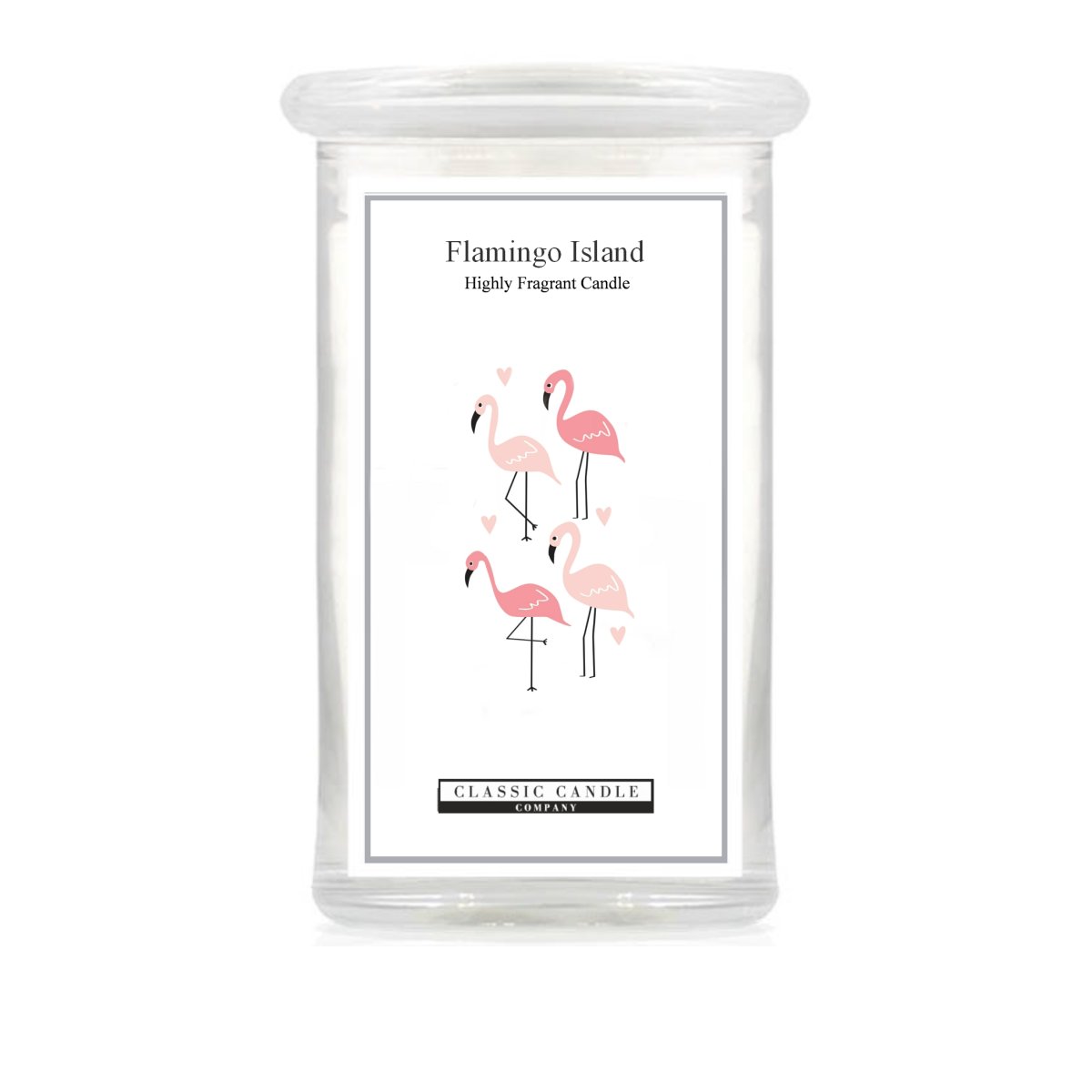 Flamingo Island 2 Wick Large Jar