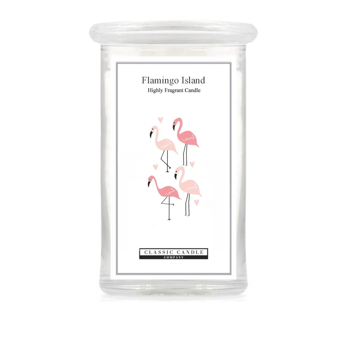 Flamingo Island 2 Wick Large Jar