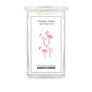 Flamingo Island 2 Wick Large Jar