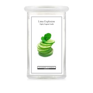 Lime Explosion 2 Wick Large Jar - Discoloured
