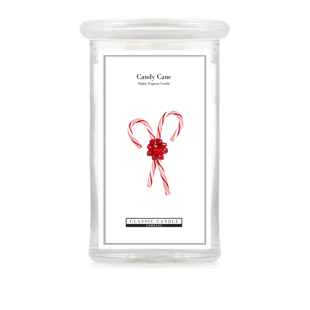 Candy Cane 2 Wick Large Jar