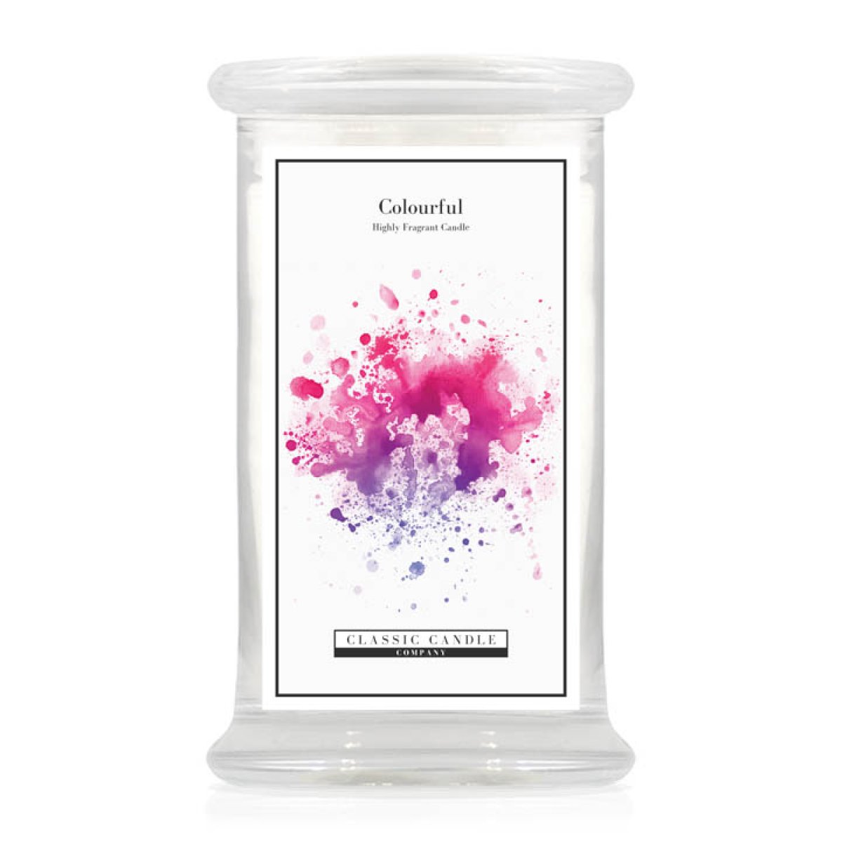 Colourful Large Jar Candle
