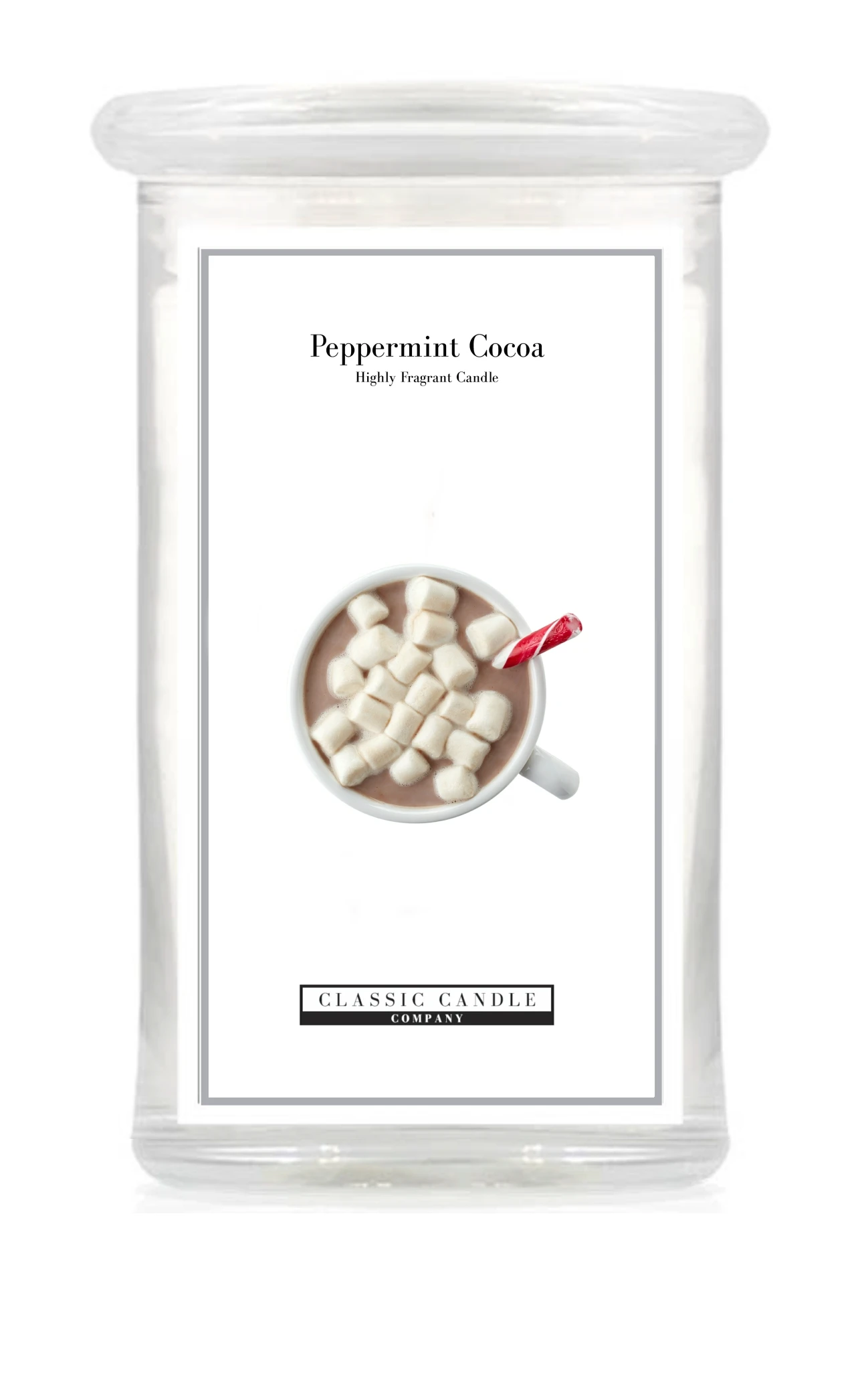 Peppermint Cocoa 2 Wick Large Jar