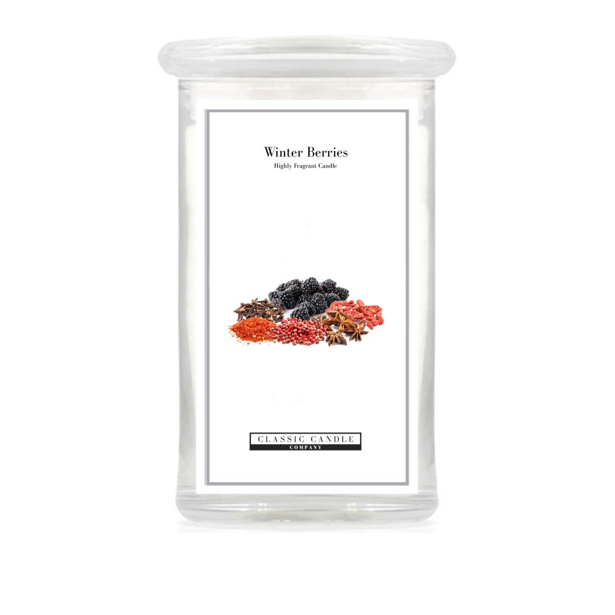 Winter Berries 2 Wick Large Jar