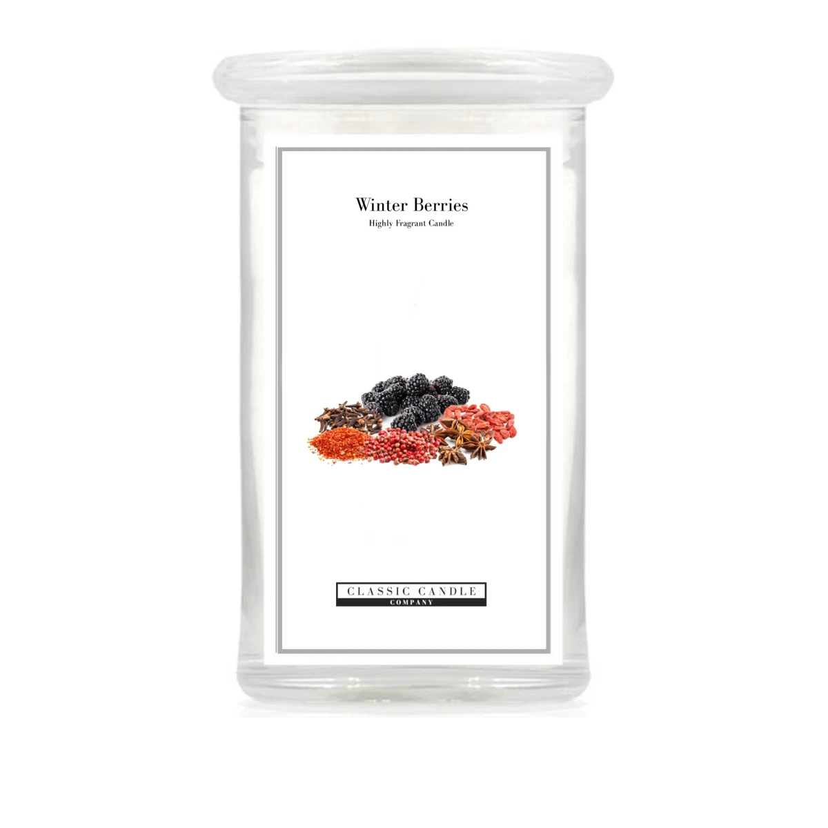 Winter Berries 2 Wick Large Jar