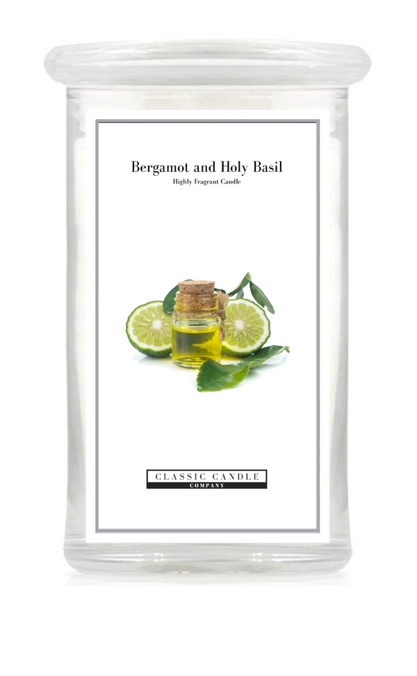Bergamot and Holy Basil 2 Wick Large Jar