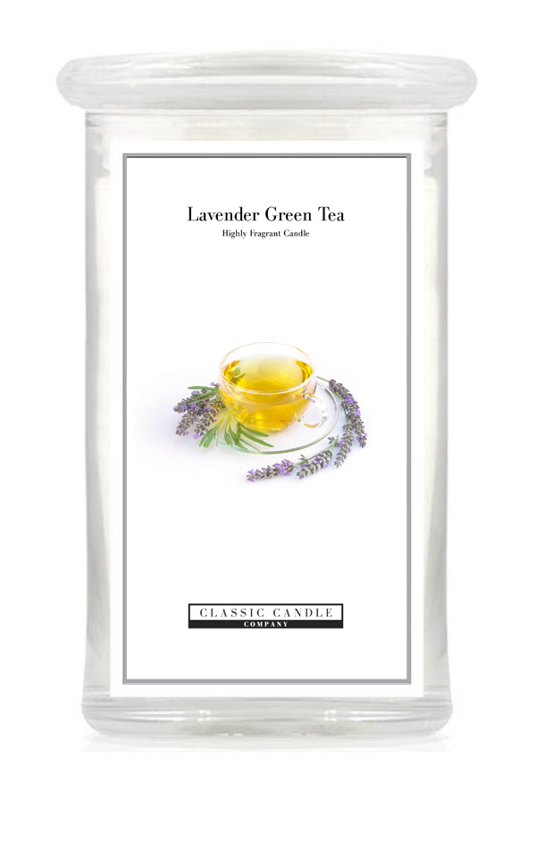 Lavender Green Tea 2 Wick Large Jar