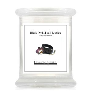 Black Orchid and Leather Medium