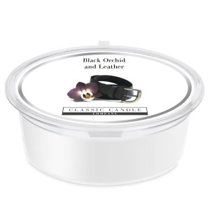 Black Orchid and Leather Mini Pot