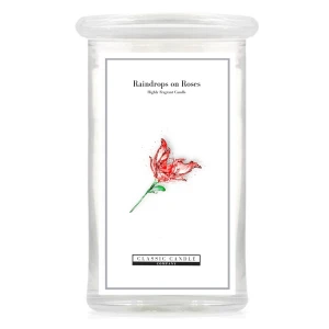Raindrops on Roses 2-Wick Large Jar