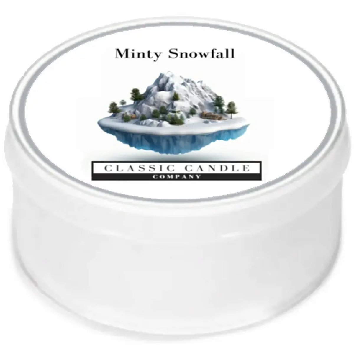 Minty Snowfall MiniLight Candle