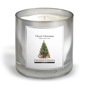 Classic Christmas Limited Edition Silver Tumbler Candle