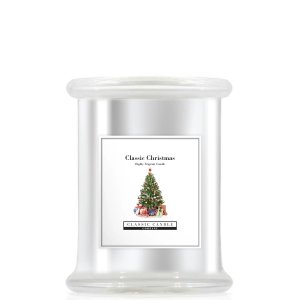 Classic Christmas Medium Jar In Silver