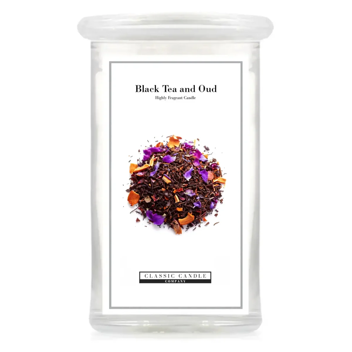 Black Tea and Oud 2 Wick Large Candle