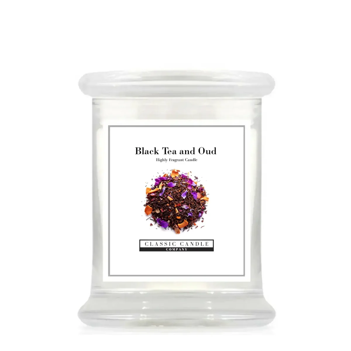 Black Tea and Oud Medium Jar Candle