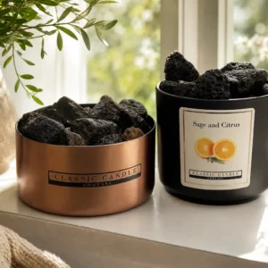 copper tumbler and black tumbler