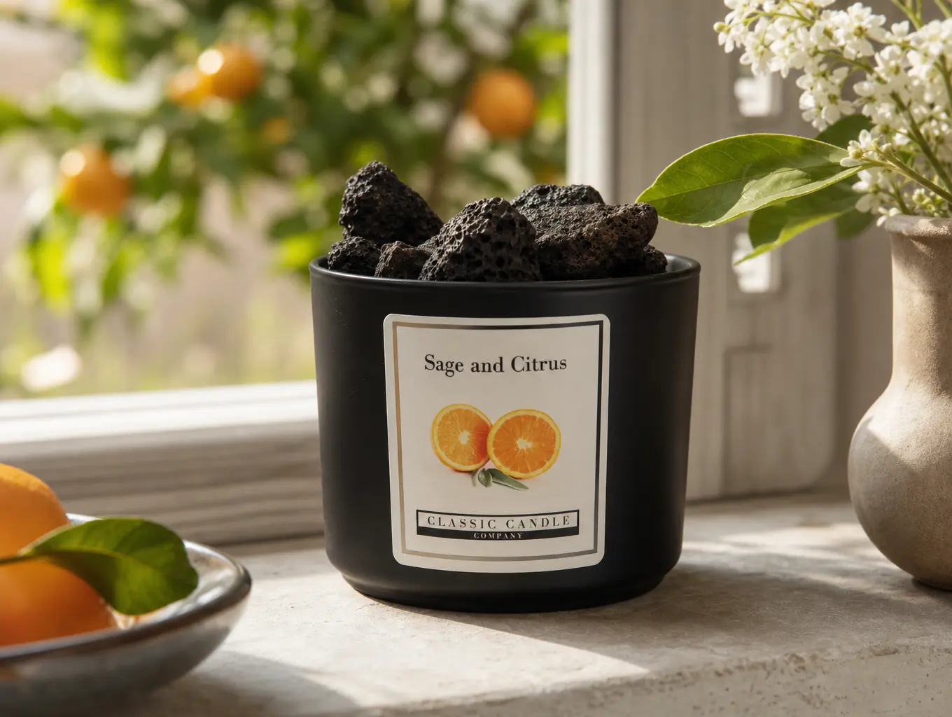 Lava-Rock Diffuser - Black Tumbler 2 black lava tumbler