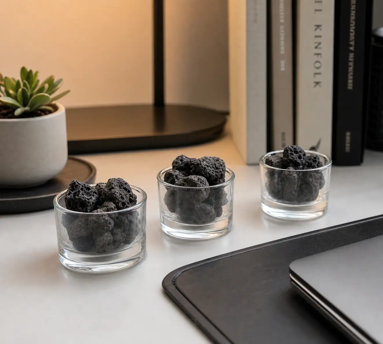 Mini Lava-Rock Diffusers 4 3 Mini Lava Rock Diffusers